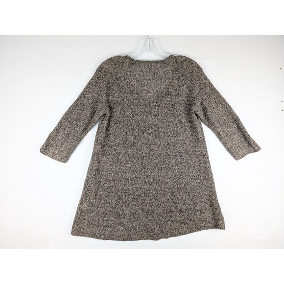 Eileen Fisher Womens XS Brown V-Neck Sweater 100% Linen Knit Long Sleeve - Picture 6 of 7